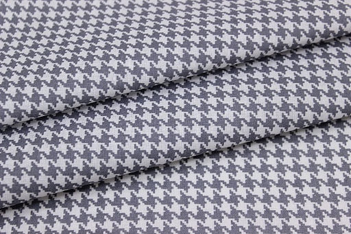 Бязь Серая гусиная лапка на белом, СОРТ2, ш.1.5м, хлопок-100%, 110гр/м.кв, - Купава фото 3