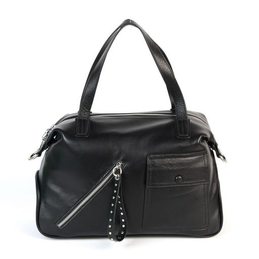 Женская кожаная сумка 1691-С Блек - Cidirro фото 2