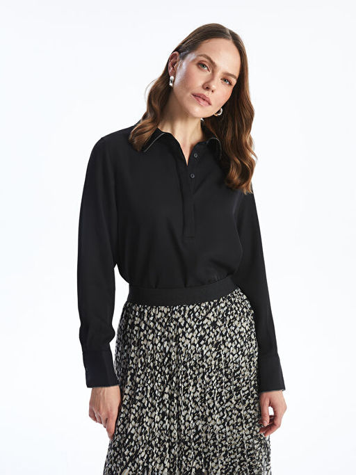 G?mlek Yaka Kad?n Bluz