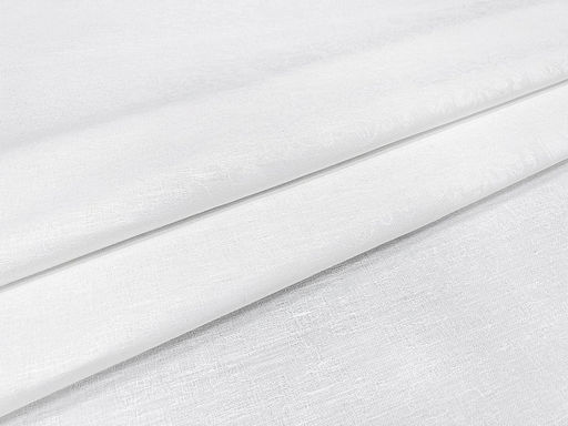 Полульняной жаккард Кружевная цв.белый, ш.1.6м, лен 50%, хлопок-50%, 210гр/м.кв - Купава фото 3