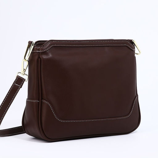Сумка кросс-боди на молнии, цвет коричневый - Simaland фото 6