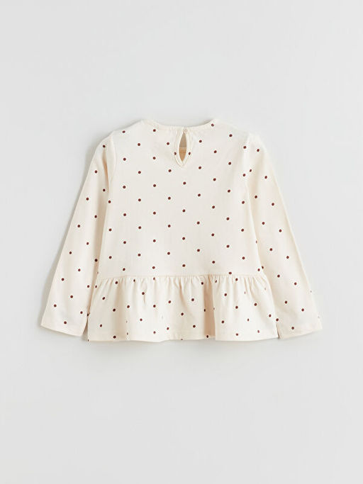 Bisiklet Yaka Fiyonk Detayl? K?z ?ocuk Ti??rt