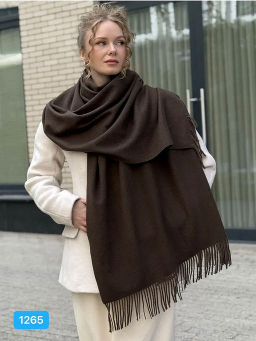 K13275 Палантин 70/180 ШОКОЛАДНЫЙ_12