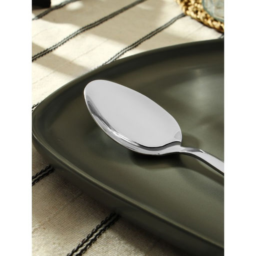 Цена за 12 шт. Ложка столовая «Хоккайдо», длина 20.5 см, нержавеющая сталь, серебристая