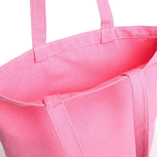 Сумка-шопер без застёжки, из текстиля, цвет розовый - Simaland фото 3