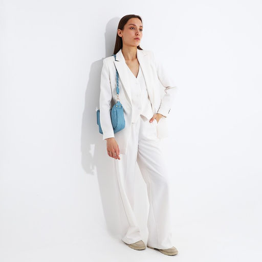 Сумка кросс-боди на молнии, цвет голубой - Simaland фото 10