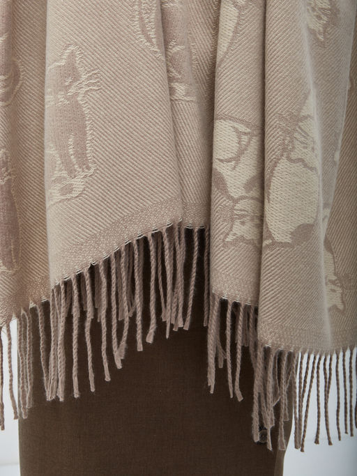 В составе шерсть. Большой теплый двусторонний палантин - Tantino фото 8