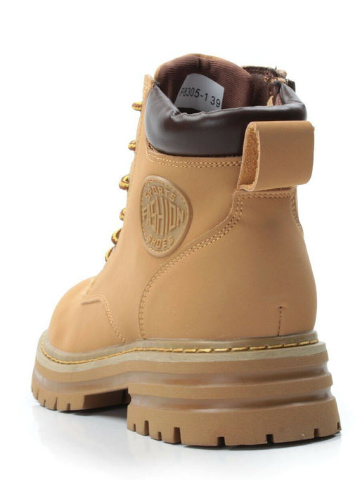 01-P8305-1 BROWN Ботинки демисезонные женские (натуральная кожа)