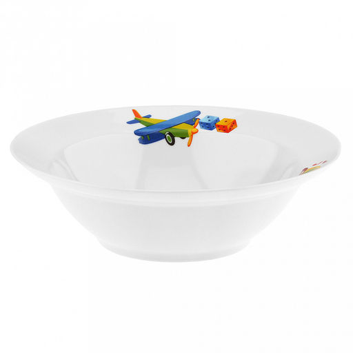 Миска фарфоровая "Любимые игрушки" д200мм, 500мл, h60мм (Россия)