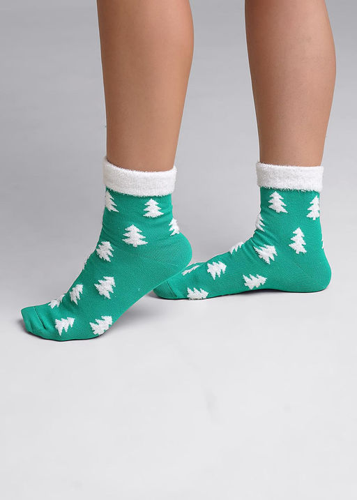 CLE Носки жен.Д2363 НГ хл+эл зелёный