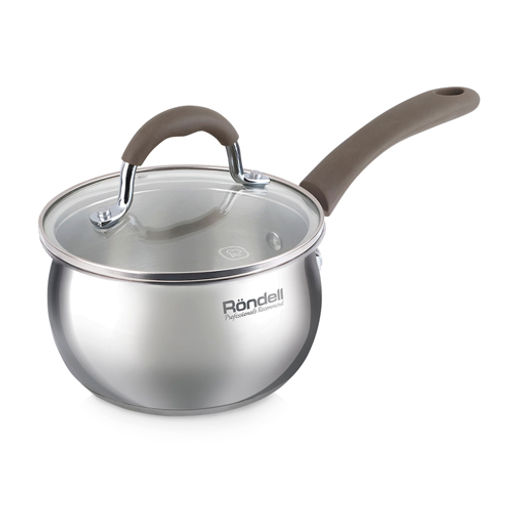 Ковш Konzept RDS-1228 1.1л. d=14см (с крышкой) стальной /RONDELL/