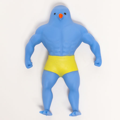 Антистресс игрушка - тянучка «Утка атлет», мялка с песком, МИКС