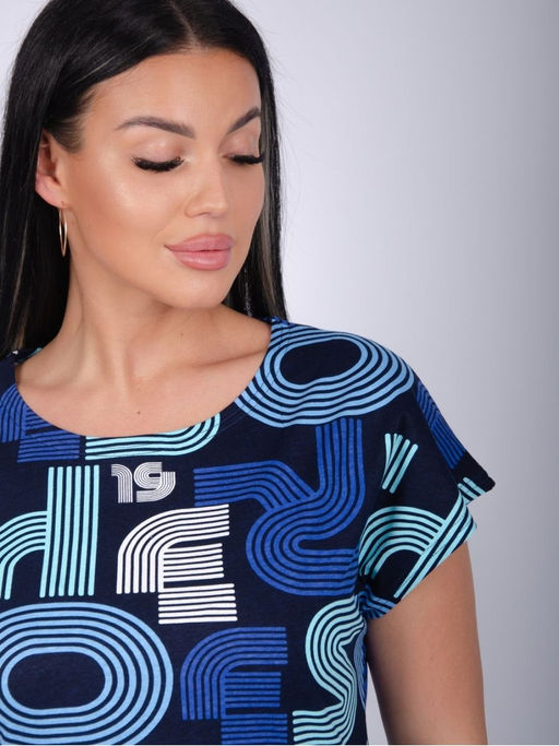 Туника "Душечка" василёк, трикотаж