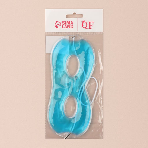 Цена за 2 шт. Гелевая маска для области вокруг глаз, 17×7.5 см, цвет голубой