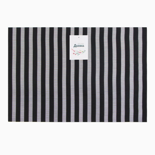 Салфетка на стол Доляна, цв.черный 45*30см  фото 3