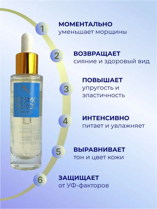 Ревитализирующий концентрат-сыворотка Сыворотка Красоты для лица, шеи и декольте, 30 мл, Kosmotero - Kosmoteros фото 2
