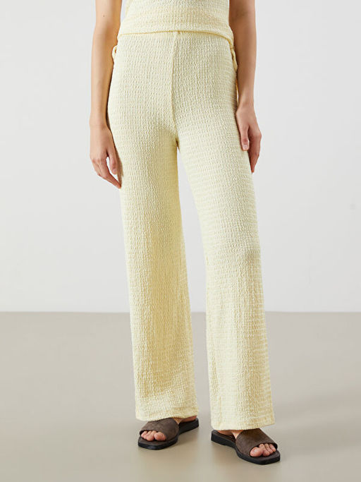 Beli Lastikli Dokulu Kad?n Pantolon