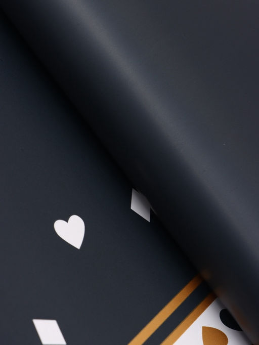 Цена за 20 шт. Пленка для цветов, «Удача», тёмно-синий, 57×57 см