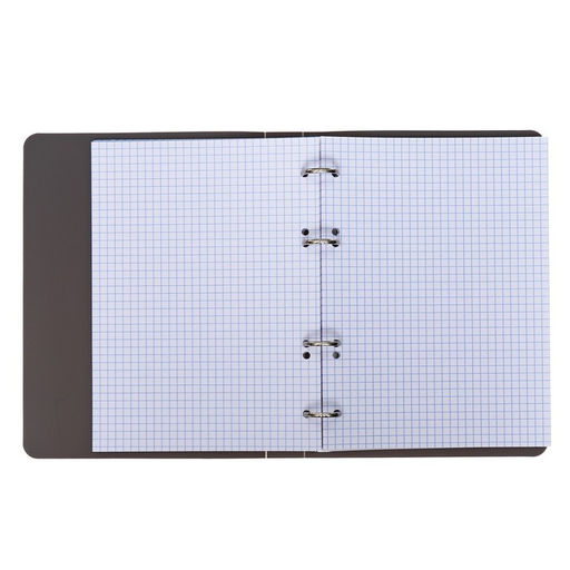 Тетрадь на кольцах, в клетку, 120 листов Серая, пластиковая обложка, блок офсет - Calligrata фото 6