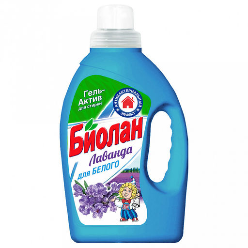 Гель для стирки "Биолан Лаванда" 1200гр, 14,8х7,5х27см (Россия)