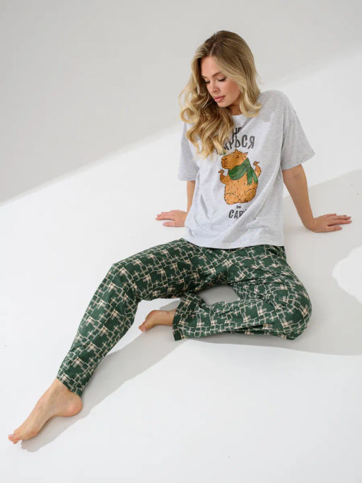 Пижама хлопковая Капибара - Оптима фото 11
