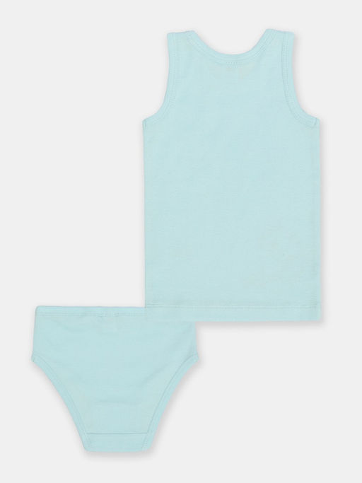 CRB wear/CWKG 30030-43 Комплект для девочки (майка, трусы),голубой/Ex.Cherubino  фото 2