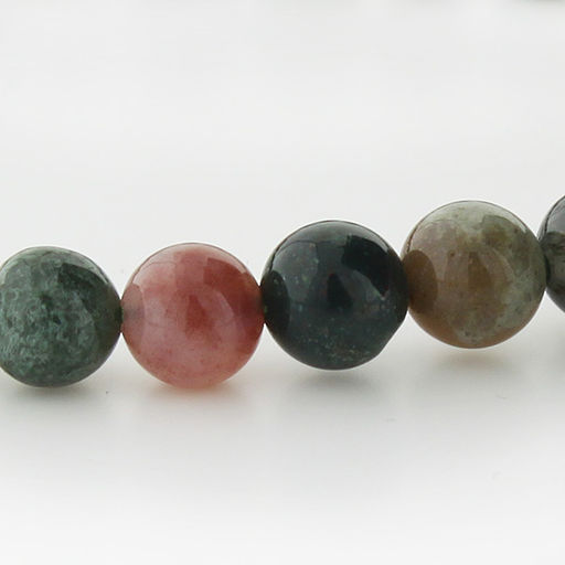 Яшма зеленая 6мм, браслет "Классика", длина 17см