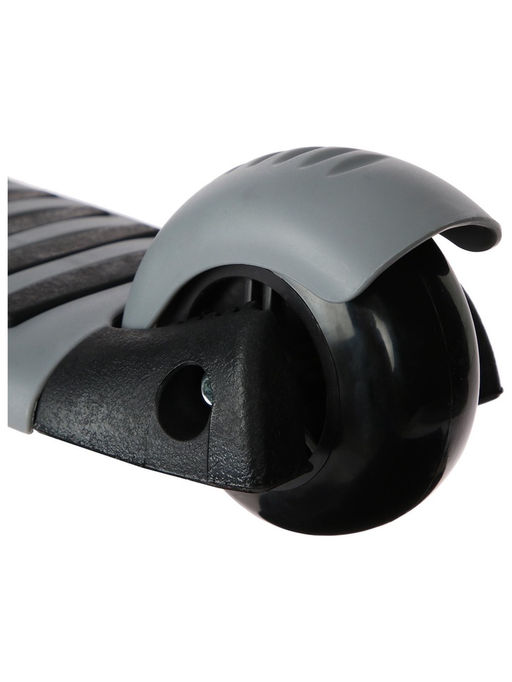 Самокат 2 в 1 GRAFFITI Kids, с корзинкой, колёса PU 120/75 мм, цвет серый