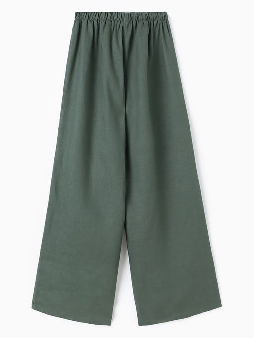 Брюки женские oversize MINAKU: MINAKU: Safari цвет зеленый, размер 50