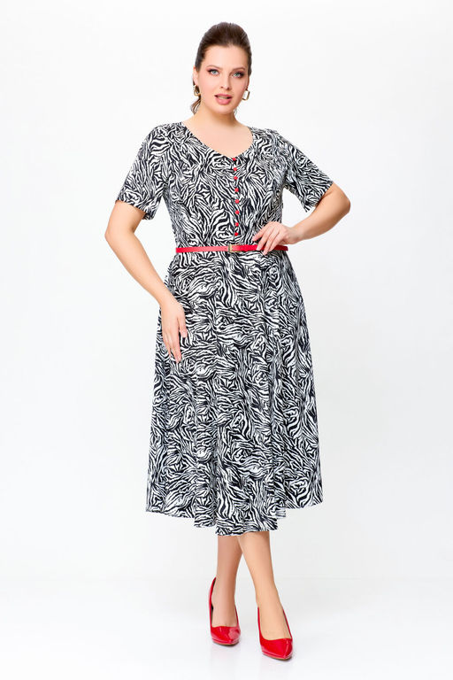 Блуза Swallow 803.2 черный+серебряный узор фото 1147