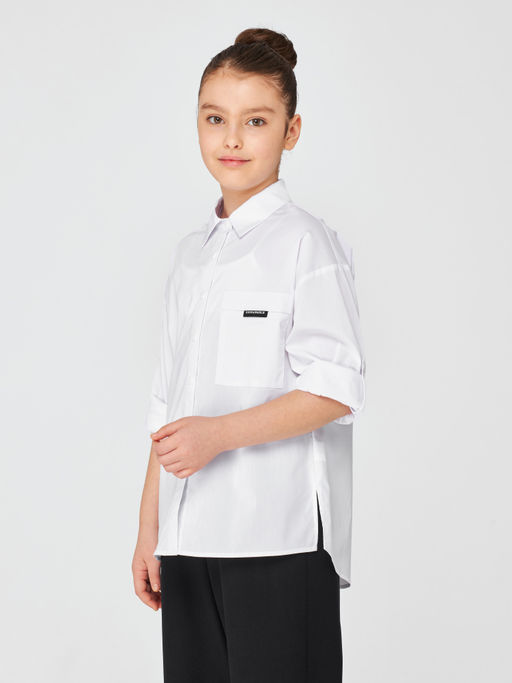 1295 Блузка для девочки длинный рукав