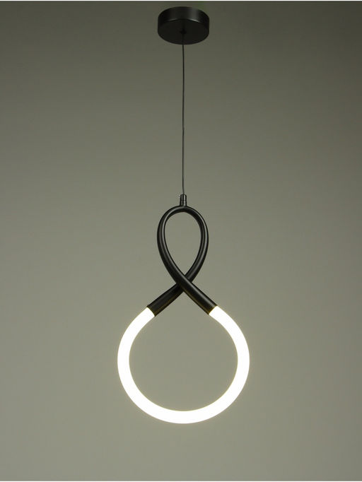 Светильник потолочный BayerLux «Ларго», LED, 18 Вт, 4000К, черный, 21.5×6×41 см