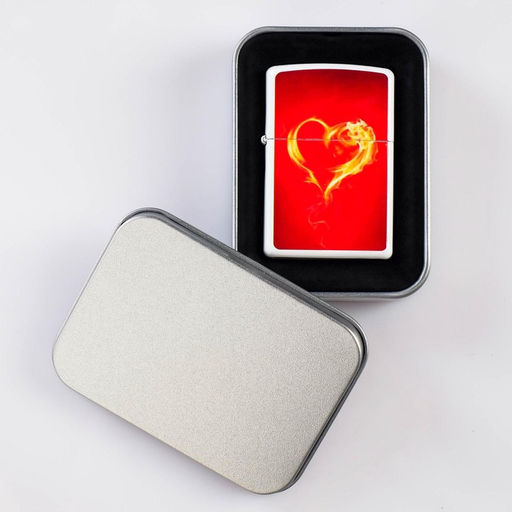 Зажигалка бензиновая Огненное сердце, кремний, 6?8 см