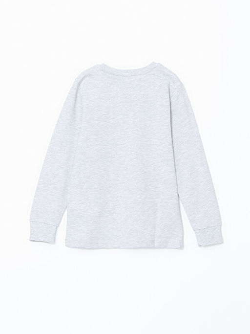 Bisiklet Yaka Barcelona Bask?l? Erkek ?ocuk Pijama ?st - Waikiki фото 3