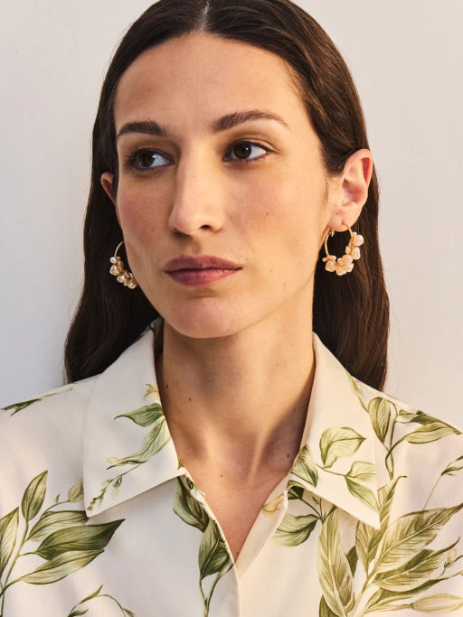 Серьги с искусственным жемчугом ZR2605060308-6 / Zarina