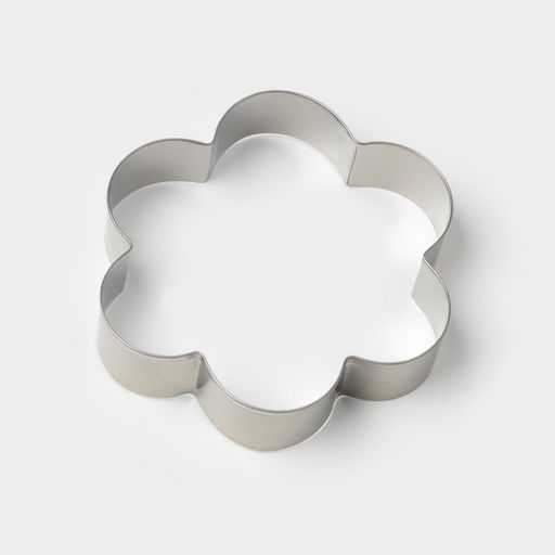 Формы для печенья Доляна «Ромашка», набор 5 шт., 7.8×7.8 см, металл, серебристые