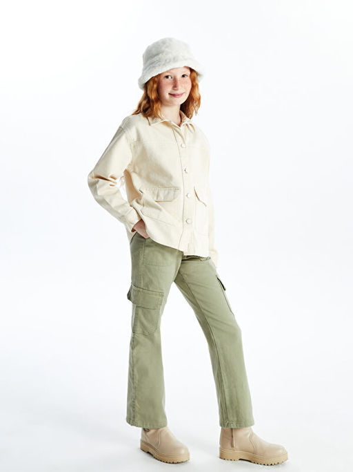 Beli Ayarlanabilir Lastikli K?z ?ocuk Pantolon