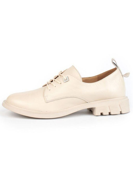 03-HP9956M BEIGE Полуботинки женские (натуральная кожа)