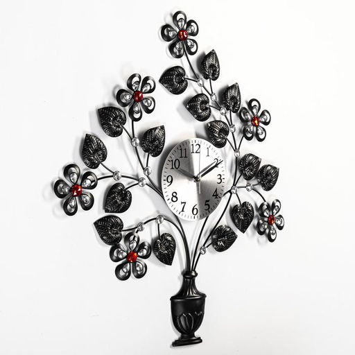 Часы настенные интерьерные «Маурен», серия: Ажур, бесшумные, плавный ход, 50×55 см, d=15 см, от батарейки 1хАА