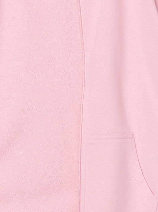 Kap??onlu Basic Uzun Kollu K?z ?ocuk Fermuarl? Sweatshirt