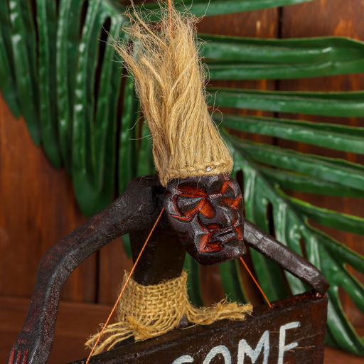 Сувенир табличка «Абориген Welcome», 17×15×6.5 см, дерево