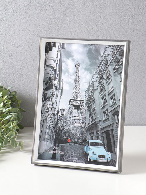 Фоторамка пластик формат А4 "Данте" чёрный состаренный 31х21,8х2,5 см