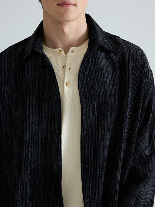 Regular Fit Kadife Erkek G?mlek