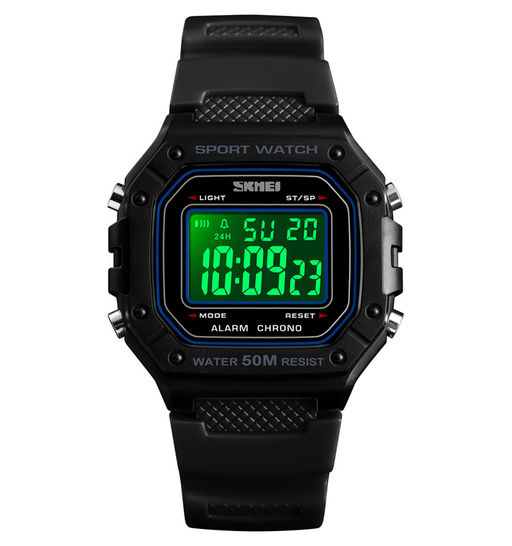 Часы наручные Skmei мужские электронные 1496black-black