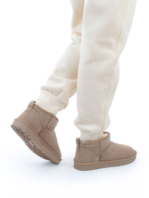 PF8300-3 BEIGE Угги женские (натуральная замша, 100% шерсть)