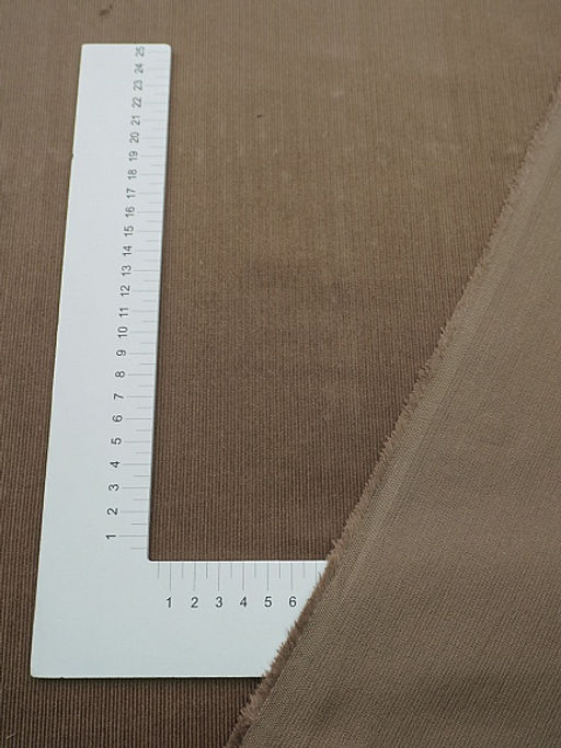 Микровельвет цв.Кофейно-ореховый, ш.1.45м, хлопок-100%, 190гр/м.кв