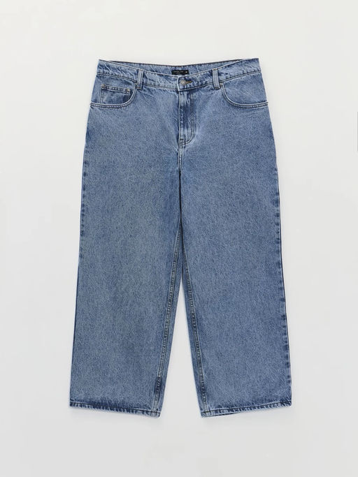 Укороченные джинсы широкие / Zarina  фото 8