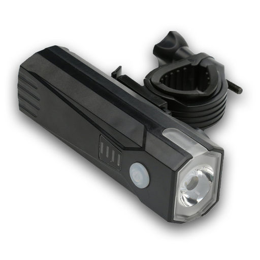 Фонарь велосипедный аккумуляторный, 300 лм,2000 мАч, 5 Вт,LED,3 режима,с сигналом, черный - Simaland фото 3