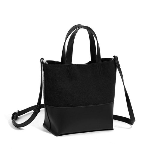 Женская сумка, замша/кожа, MIRONPAN 521215 Черный