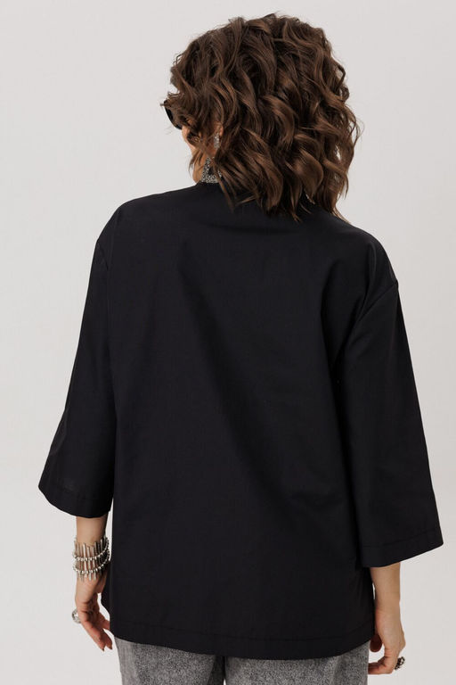 Блуза ANELLI 1669-Р ночные бабочки  фото 3